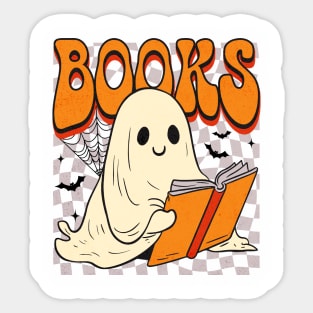 Book Reading Ghost T-Shirt Sticker